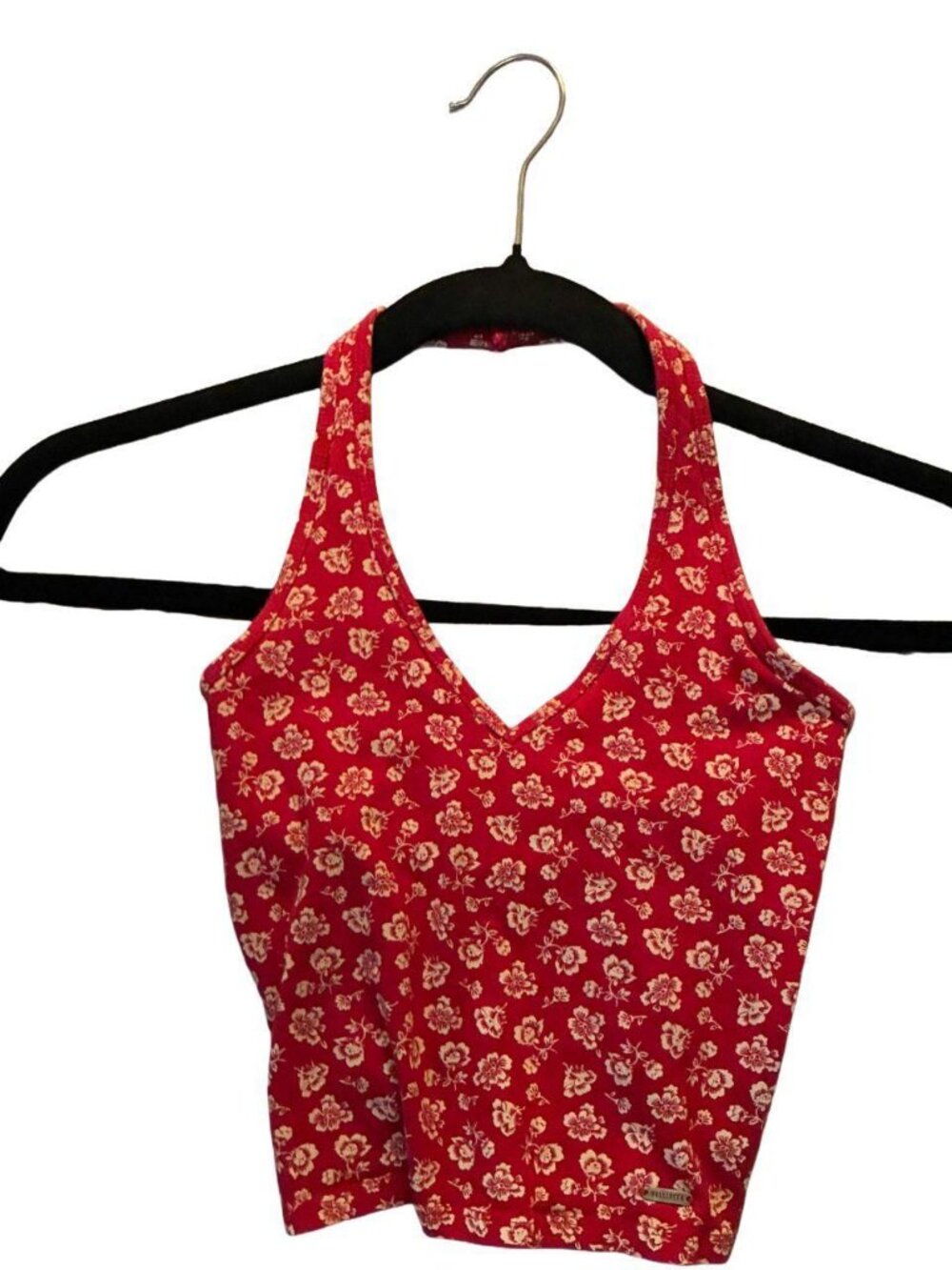 Hollister Red Floral Top XXS